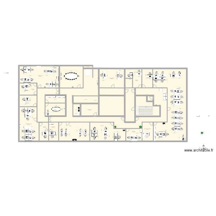 IMPLANTATION NANTERRE  01-07- 2022. Plan de 23 pièces et 771 m2