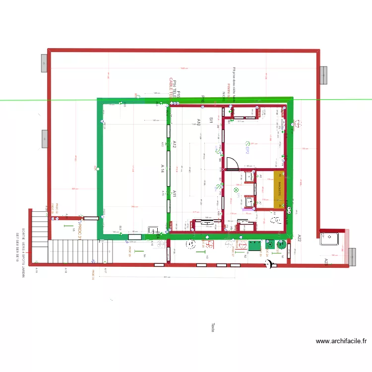 MODIFICATIONS MAISON  ELECTRICITE  13. Plan de 