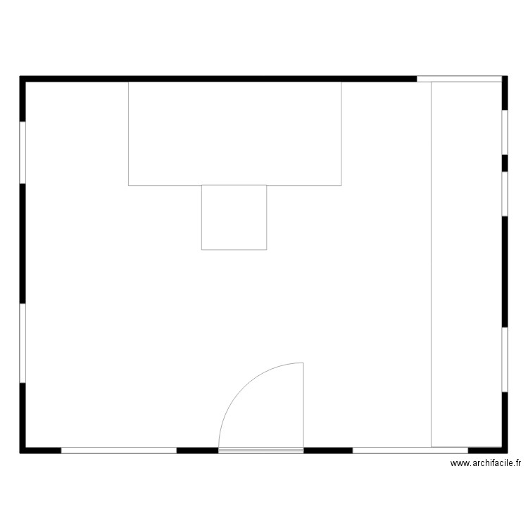 CABANON. Plan de 1 pièce et 329 m2