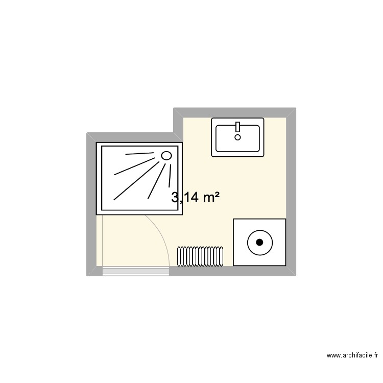 SDB ST Jacques. Plan de 0 pièce et 0 m2