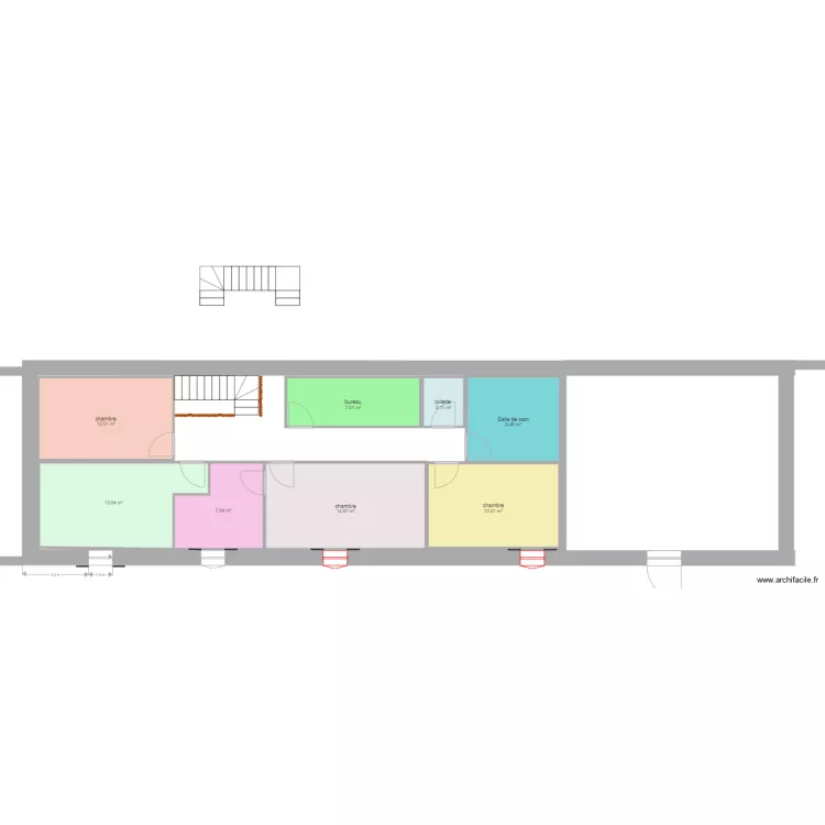 etage 4. Plan de 