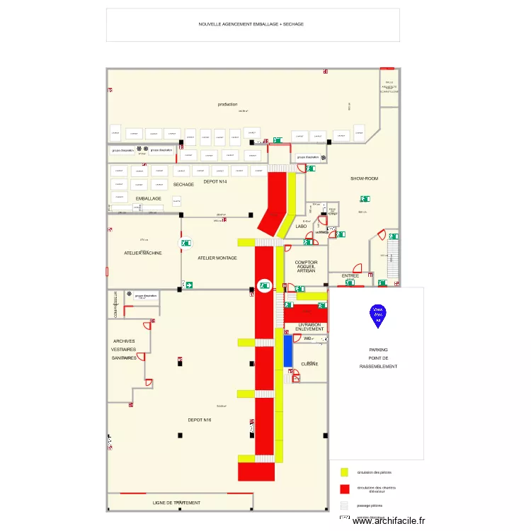 projet agencement emballage et sechage. Plan de projet agencement emballage et sechage. Plan de