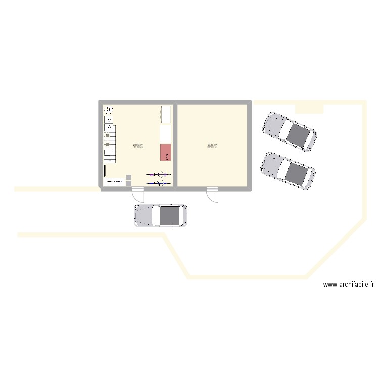 Aménagement grange. Plan de 0 pièce et 0 m2