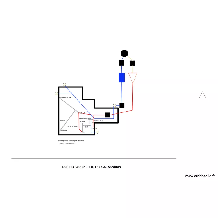 collard nandrin. Plan de 