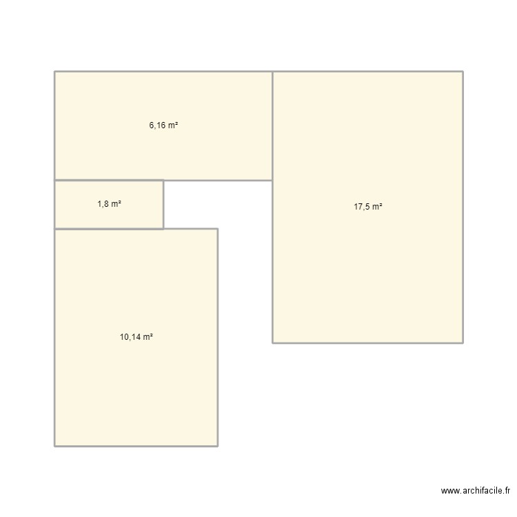 plan 3. Plan de 4 pièces et 39 m2