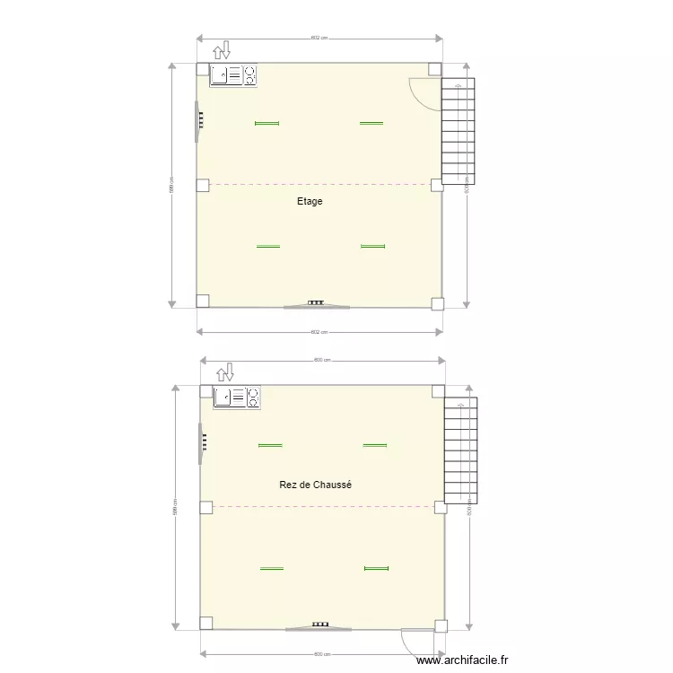 Thy Marcinelle 600cm x 600cm. Plan de 