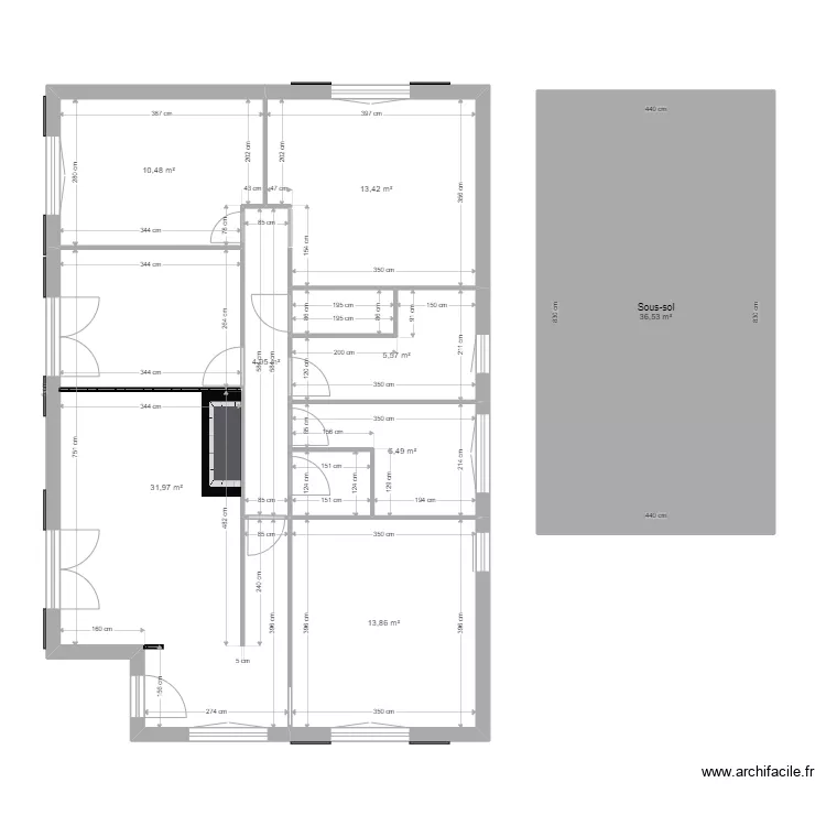 maison Larieux. Plan de 