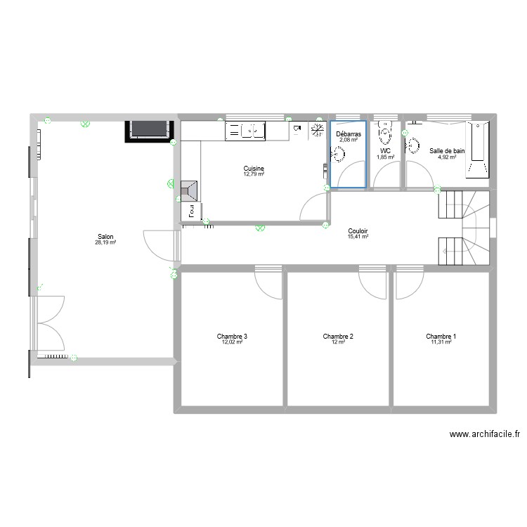 Maison. Plan de 0 pièce et 0 m2