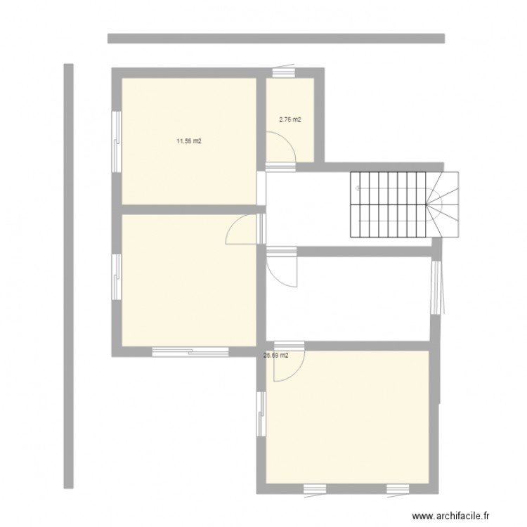 plan villa etage. Plan de 0 pièce et 0 m2