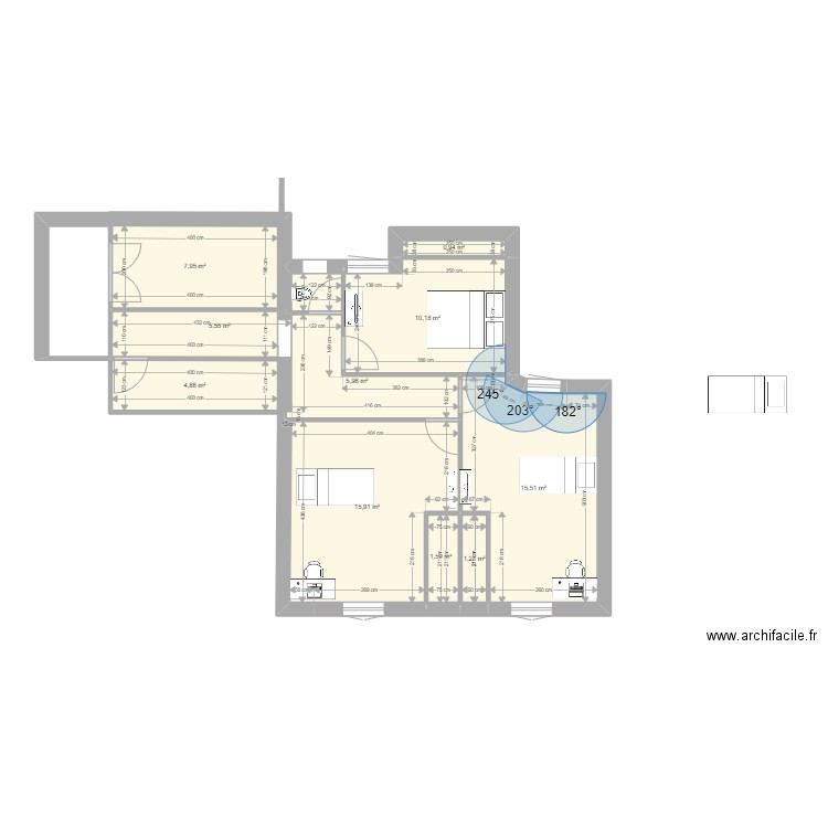 PIN ROLLAND EXTENSION HAUT V6. Plan de 10 pièces et 70 m2