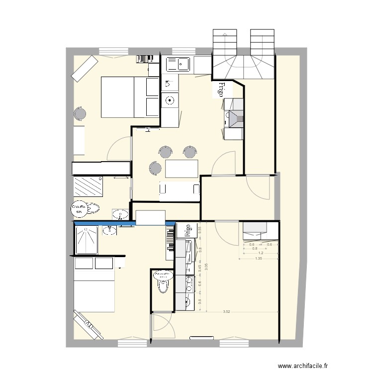 2eme étage V14. Plan de 0 pièce et 0 m2
