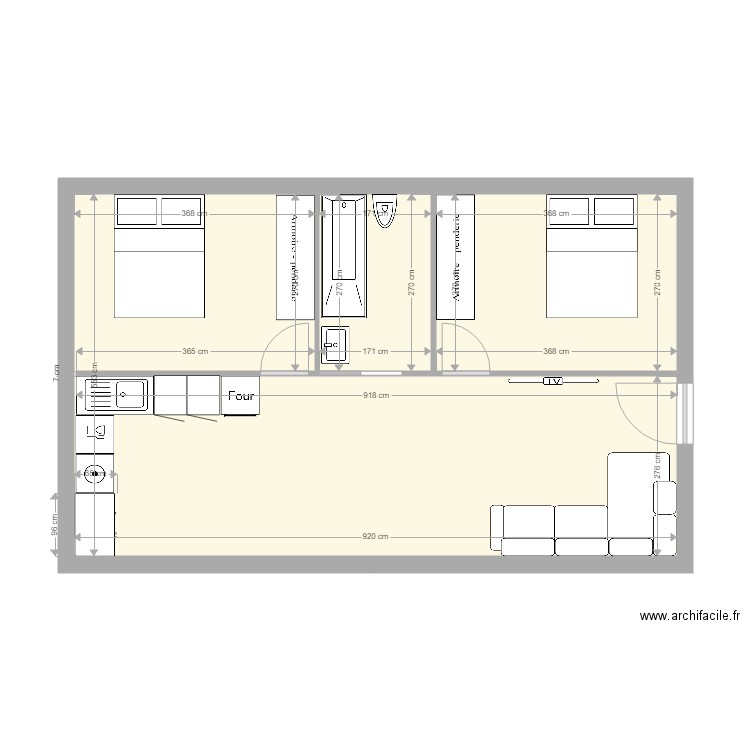 Kucica sprat Filip. Plan de 0 pièce et 0 m2