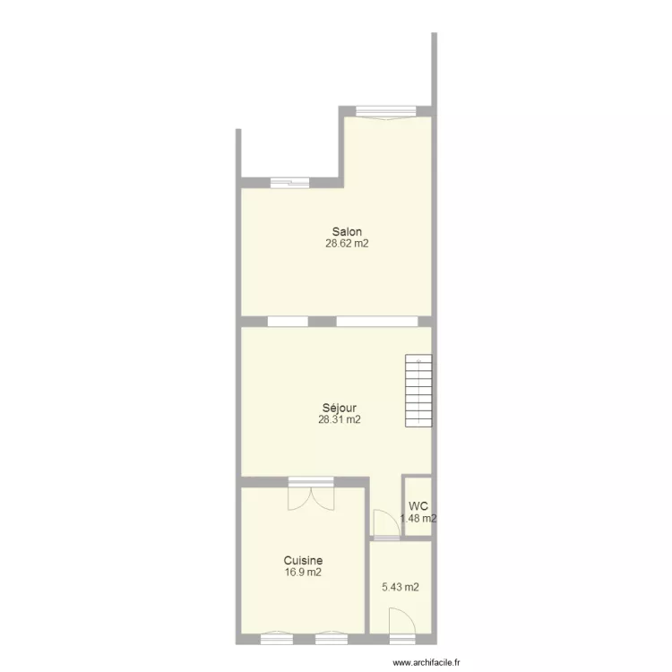 detrooz RDC. Plan de 