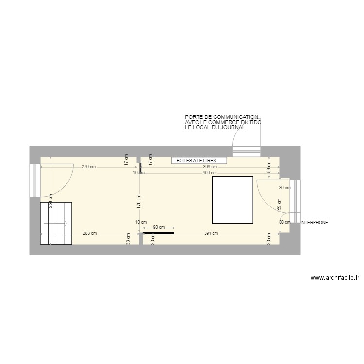 3 CITE CHABERT RDC COMMUNS DE L IMMEUBLE. Plan de 0 pièce et 0 m2