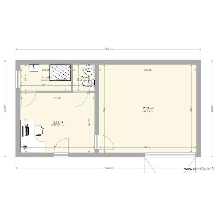 garage Warvillers. Plan de 