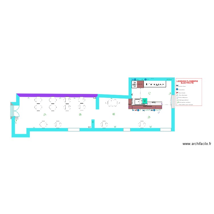 BAR. Plan de 0 pièce et 0 m2