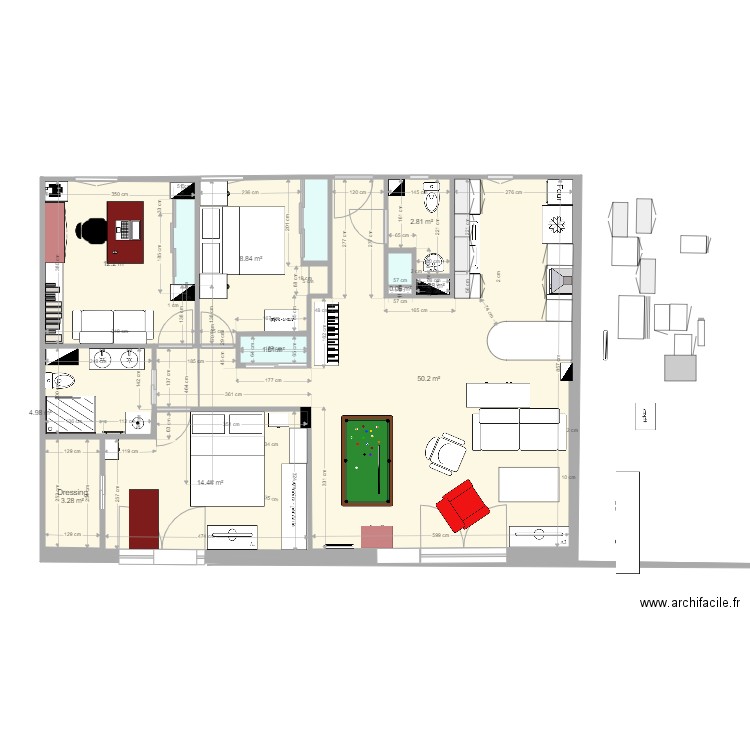 Plan appartement Crocki rev 19. Plan de 0 pièce et 0 m2