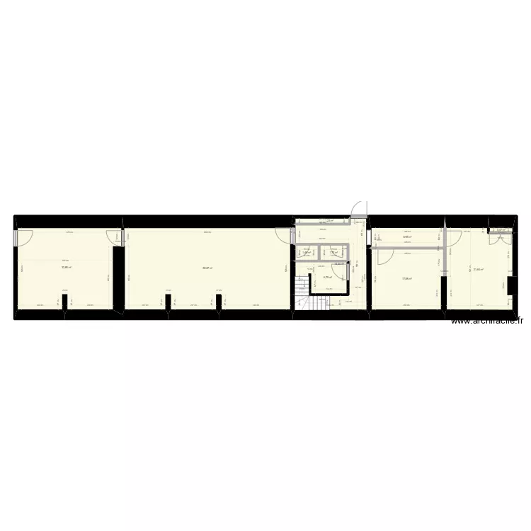 Cannelle sous sol existant . Plan de 