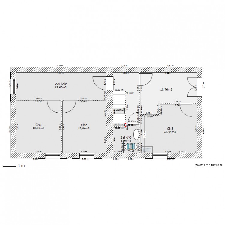 origine etage impri. Plan de 0 pièce et 0 m2