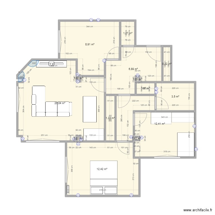 102 Joffre original. Plan de 0 pièce et 0 m2