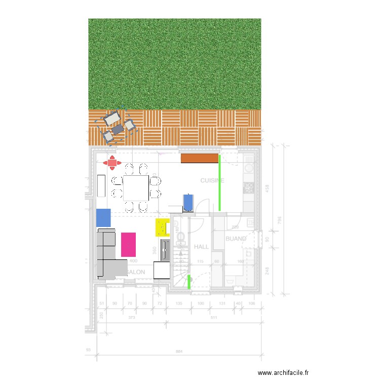 RDC mimi. Plan de 0 pièce et 0 m2