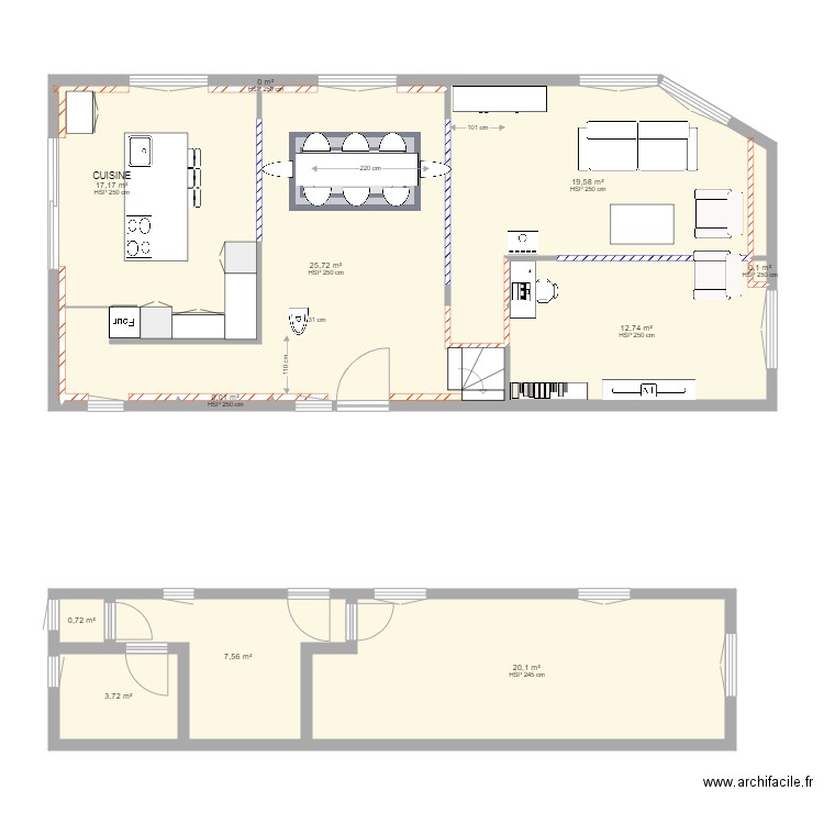 PLAN MAISON BALBRONN PROJETE 1. Plan de 0 pièce et 0 m2