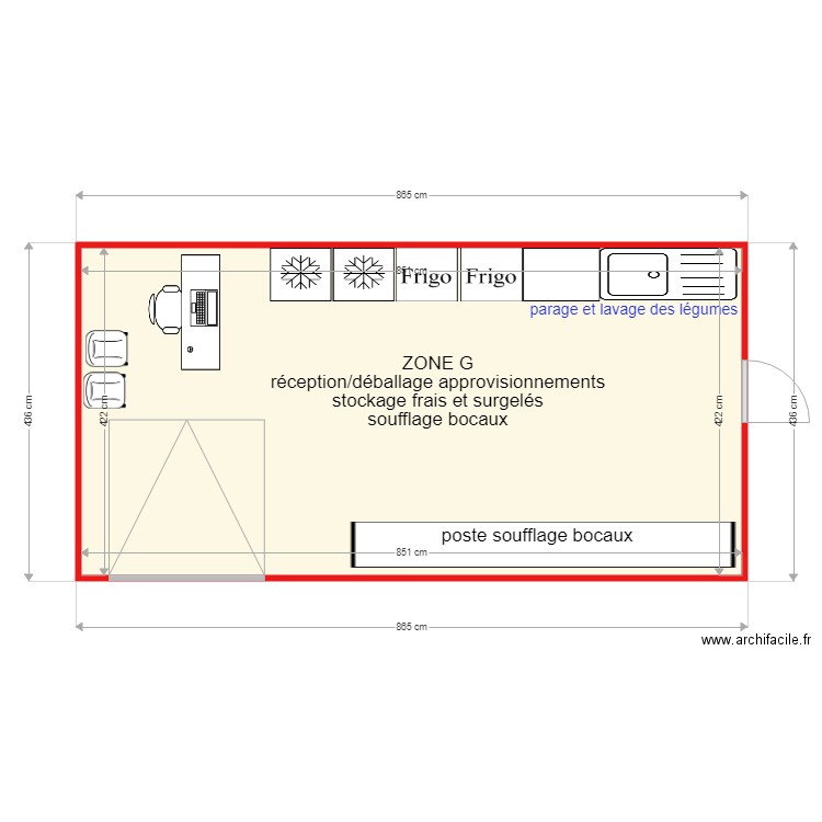 aménagement ZONE G rev 100119 coté. Plan de 0 pièce et 0 m2