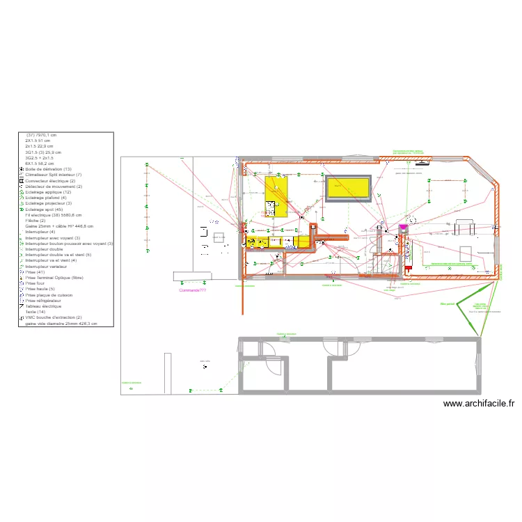 PLAN MAISON BALBRONN CUISINE + ELEC. Plan de 