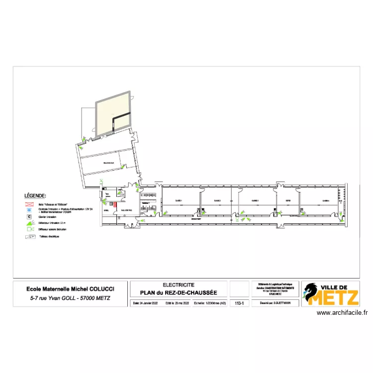 maternelle. Plan de 