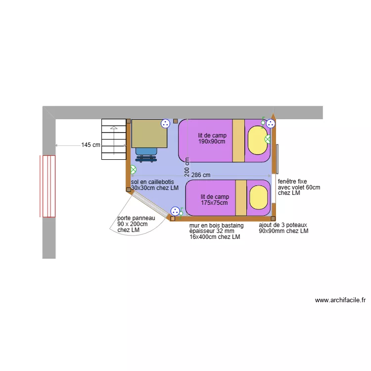 cabane observatoir 03. Plan de 