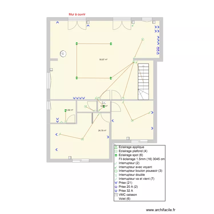 PROJET BOULON Electricite. Plan de 