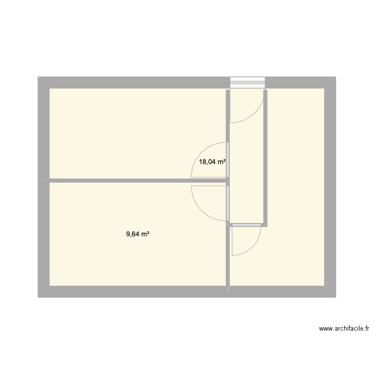 gab 2. Plan de 2 pièces et 28 m2