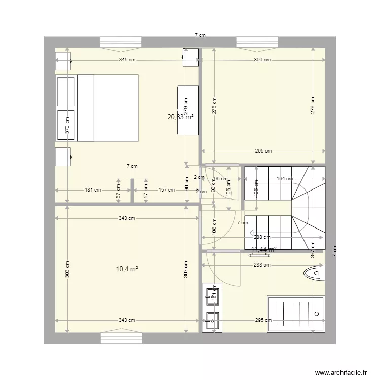 MAISON 2. Plan de 