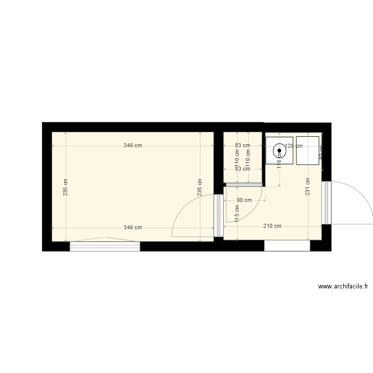 projet b deldi. Plan de 0 pièce et 0 m2