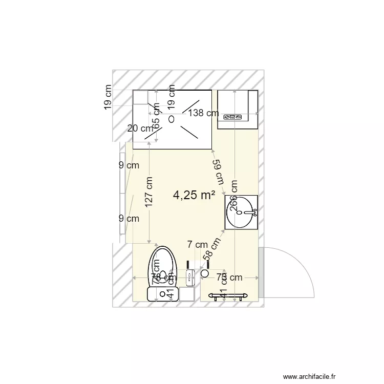 bois colombe sdb2. Plan de 