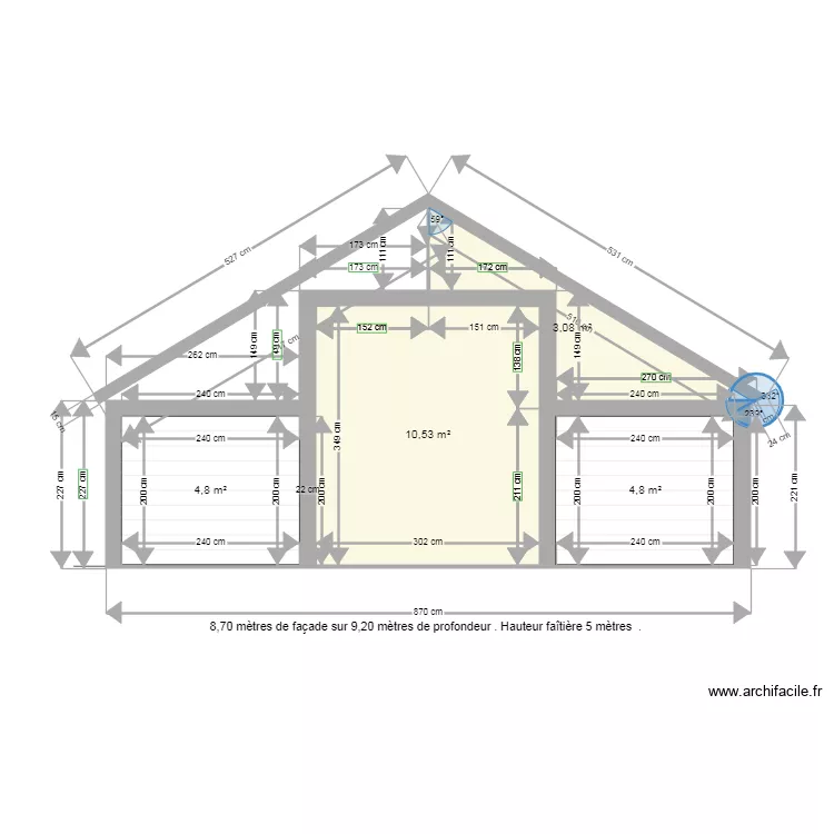 garage. Plan de garage. Plan de