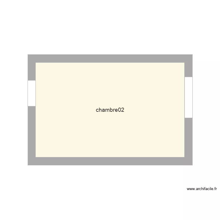chambre02. Plan de 