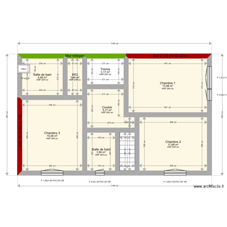 Watrigant r +1. Plan de 0 pièce et 0 m2