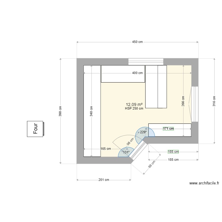 CUISINE CS V1. Plan de 0 pièce et 0 m2