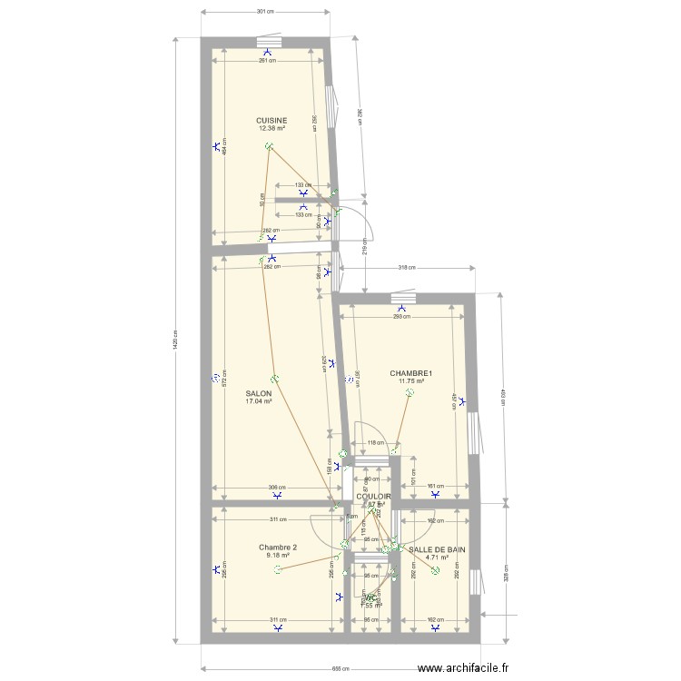 depandanc finale. Plan de 0 pièce et 0 m2