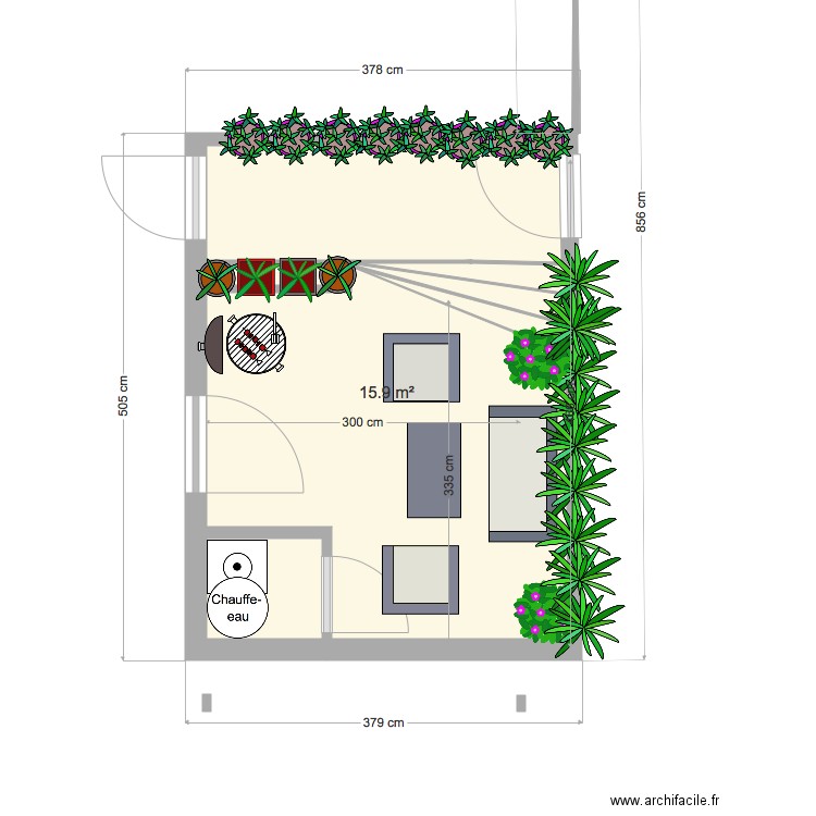 agrandissement RCH. Plan de 0 pièce et 0 m2