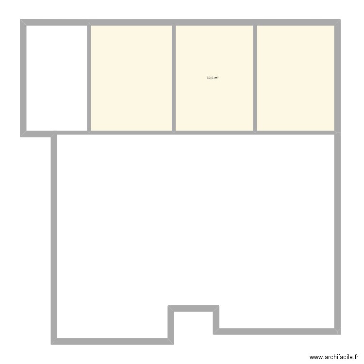 wahida. Plan de 1 pièce et 51 m2