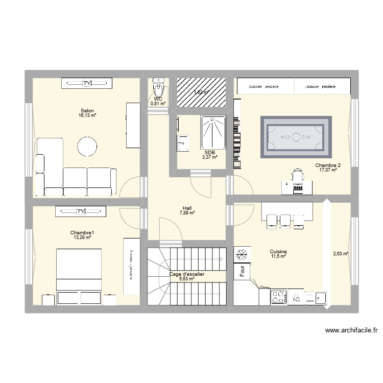 BXL 3e. Plan de 0 pièce et 0 m2