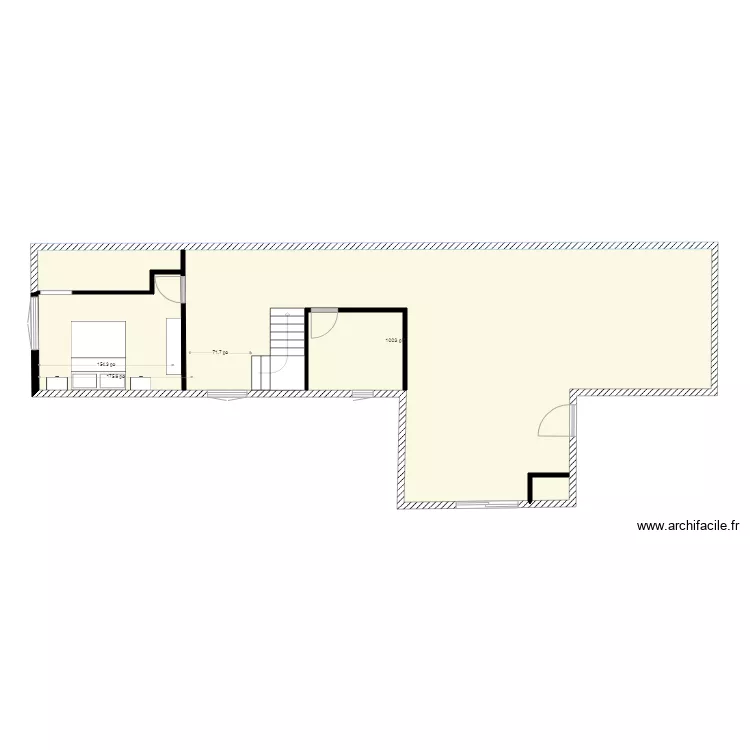 plan patrick walk in 1 DIM poud. Plan de 