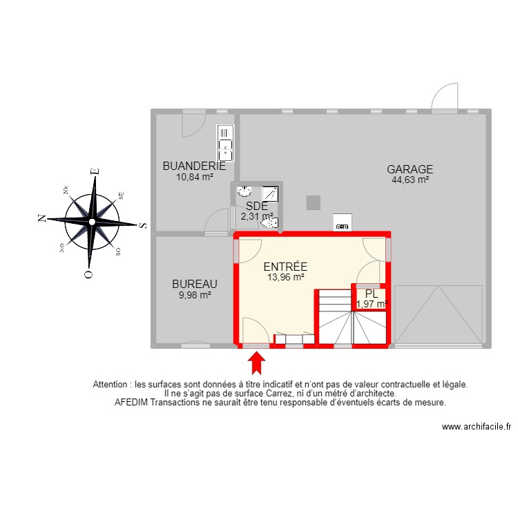 BI15935 -. Plan de 23 pièces et 183 m2