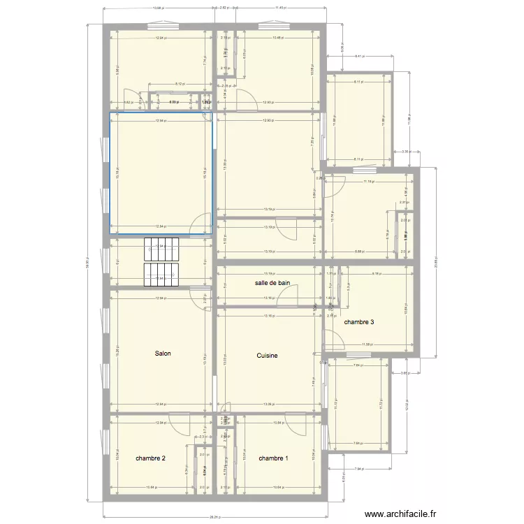 422 Victoria 3. Plan de 