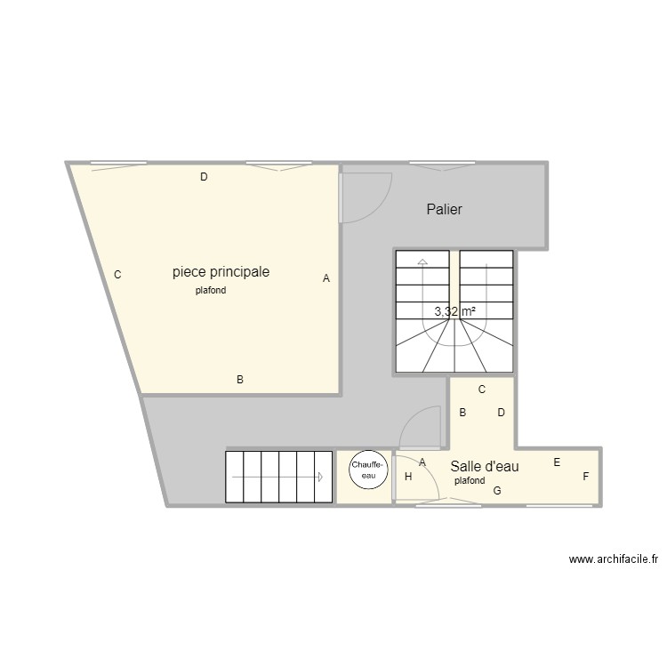 appartemement 3 eme etage. Plan de 0 pièce et 0 m2
