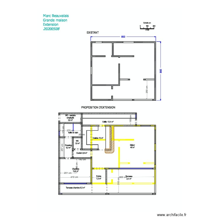 Prop Extension Michel 20200713. Plan de 0 pièce et 0 m2