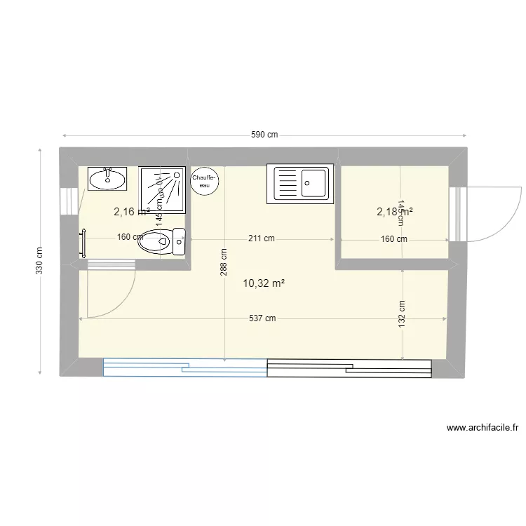 Poolhouse 5 septembre 2022. Plan de 