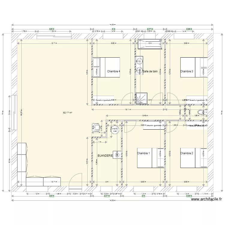MAISON 1. Plan de 